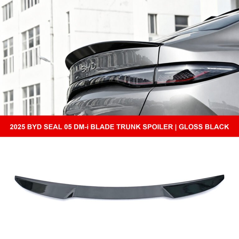 Spoiler de Porta-Malas Tipo Lâmina para BYD Seal 05 DM-i 2025 - colagem de produto com faixa vermelha em inglês