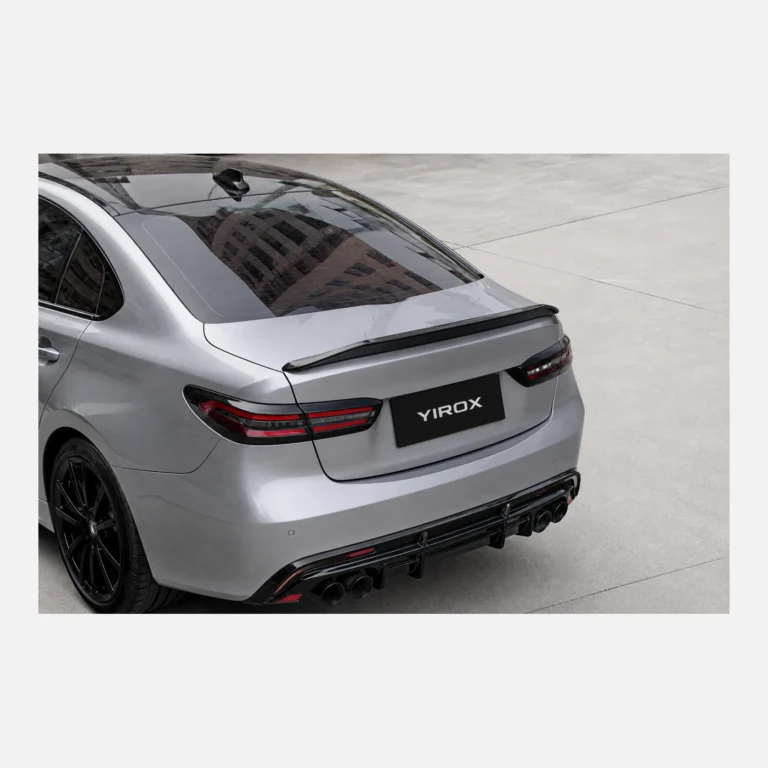 DC-Style Rear Spoiler for BYD Seal 07 DM-i 2022-2025 - silver-gray vehicle application view