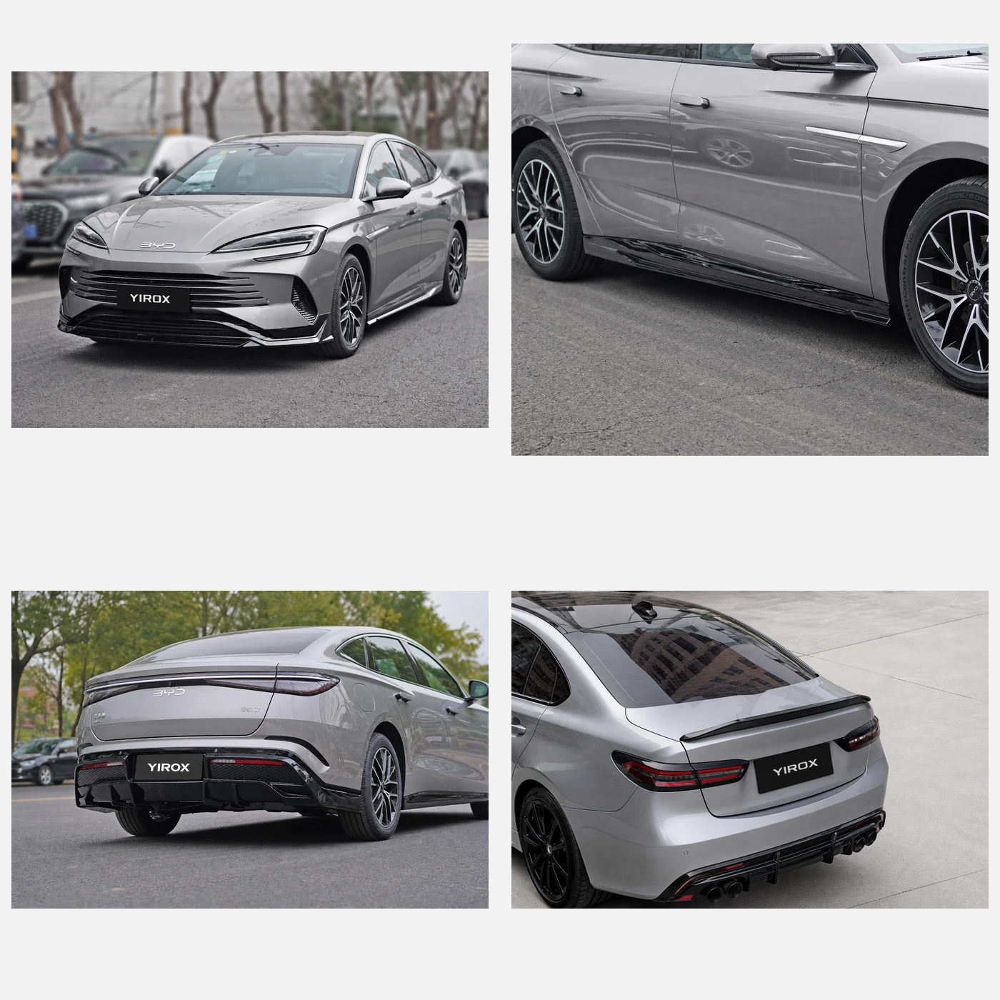 DC-Style Body Kit for BYD Seal 07 DM-i 2023-2025 2 Yirox Complete DC-Style Body Kit for BYD Seal 07 DM-i silver-gray vehicle application view