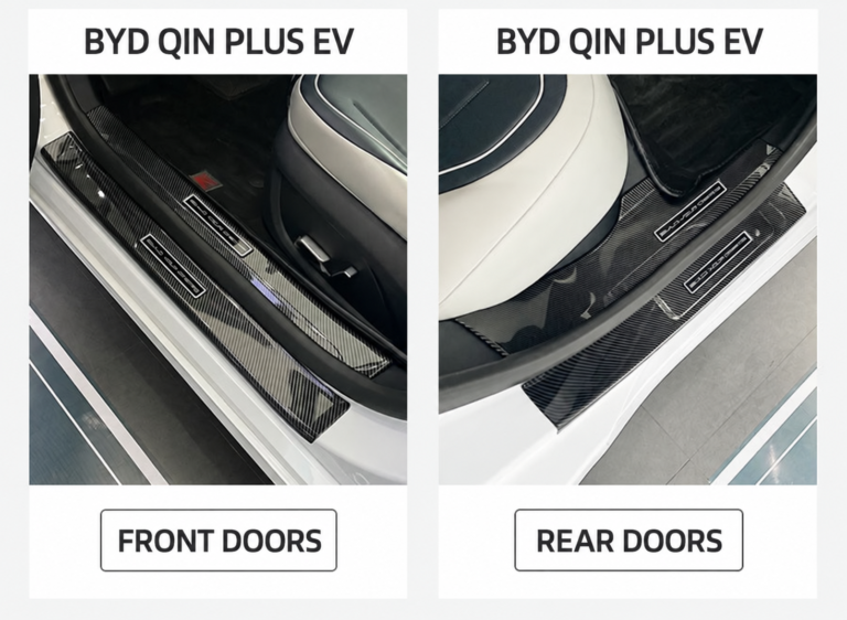 ABS Carbon Fiber Door Sill Strips for BYD Models