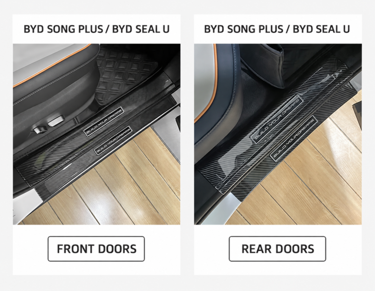 ABS Carbon Fiber Door Sill Strips for BYD Models