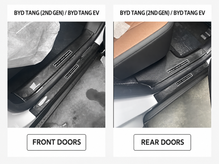 ABS Carbon Fiber Door Sill Strips for BYD Models