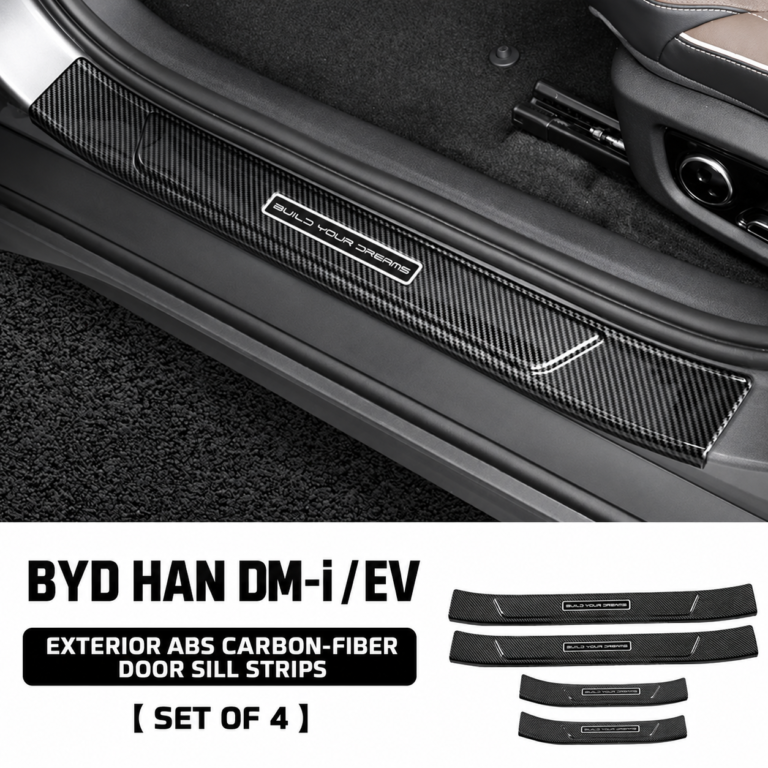 ABS Carbon Fiber Door Sill Strips for BYD Models