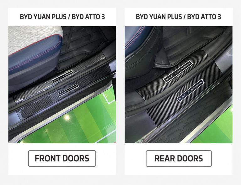 ABS Carbon Fiber Door Sill Strips for BYD Models