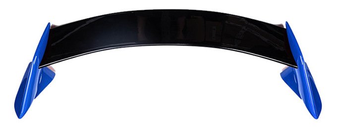 Alerón Trasero Estilo Type R para Honda Civic Hatchback 2021 - Azul Dinámico / Alerón Negro Brillante