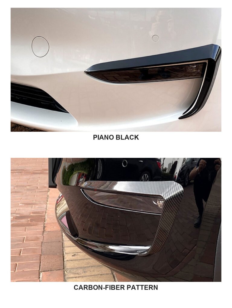 Tesla Model Y Canards Installed Finish Options