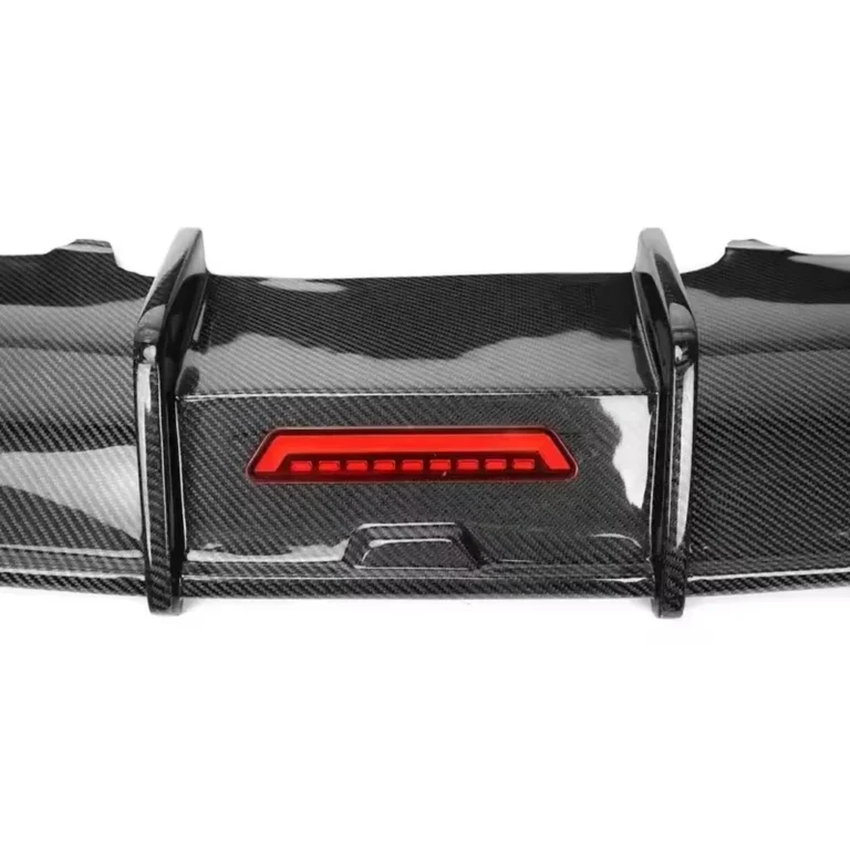Audi A6 C7 Carbon Fibre Rear Diffuser Led Centre Led Brake Light