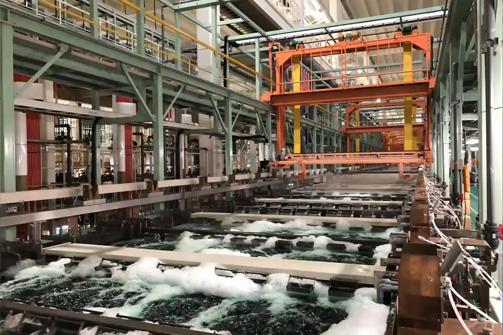 Automatic gantry rack plating line for chrome on ABS