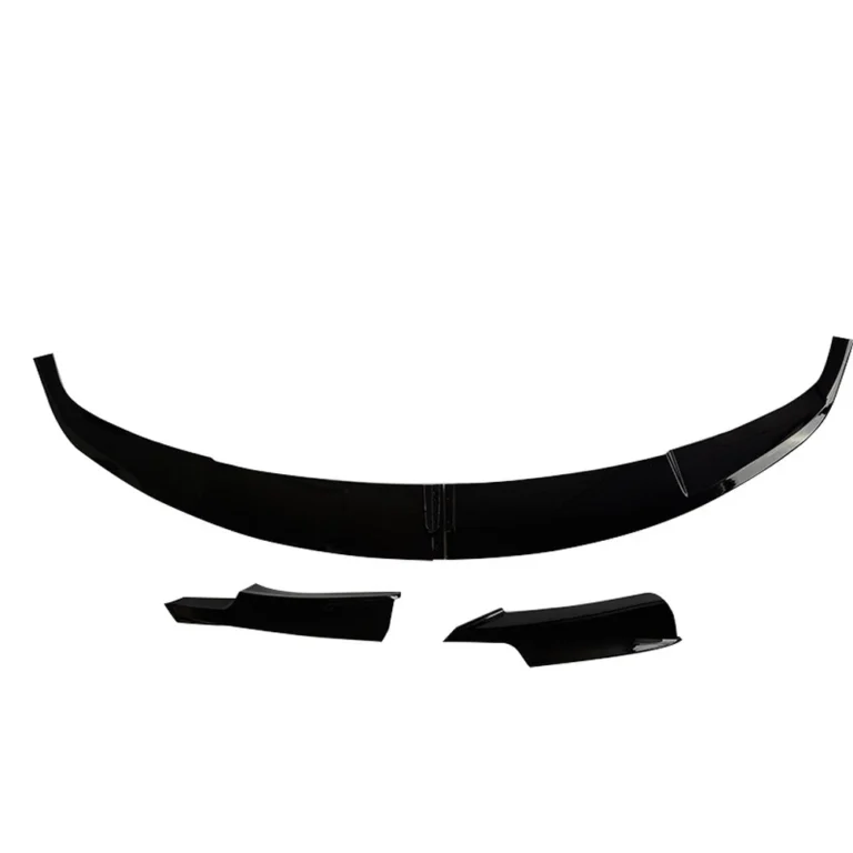 splitter dianteiro preto brilhante e cantos para BMW Série 3 F30 F31 M-Tech em fundo branco