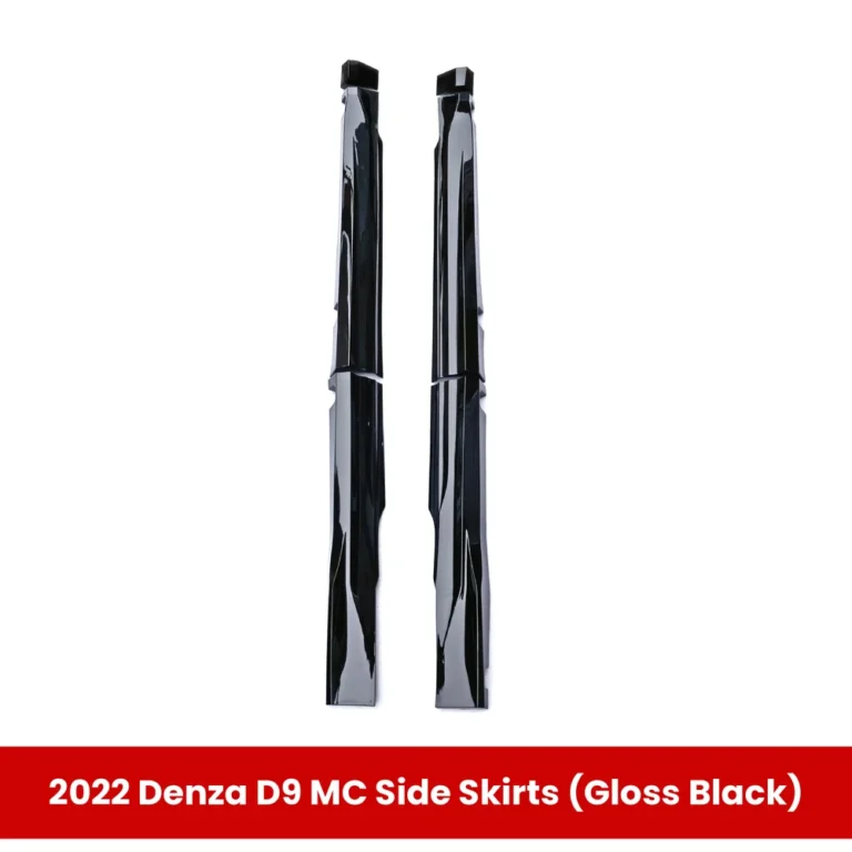 Denza D9 Mc Side Skirts Gloss Black Pair Vertical