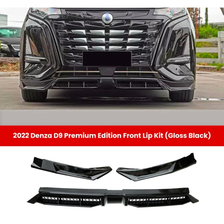 Denza D9 Premium Edition Front Lip Kit Gloss Black