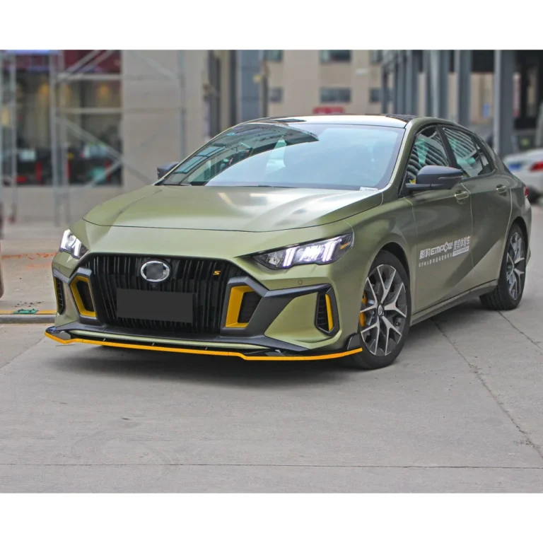 Gac Empow Front Lip Splitter Yellow Line Installed