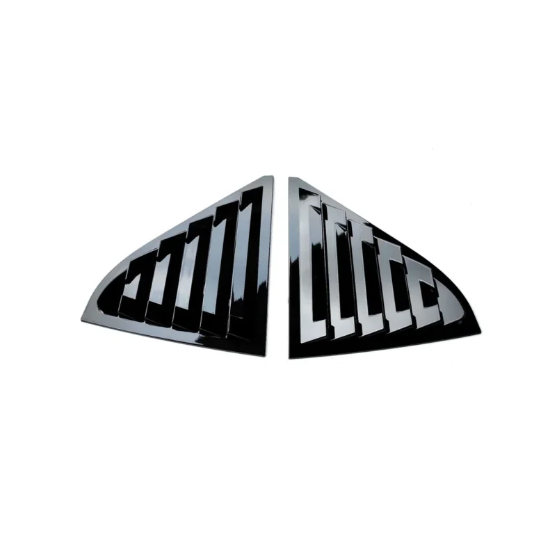 Gac Empow Rear Quarter Window Louvers Gloss Black