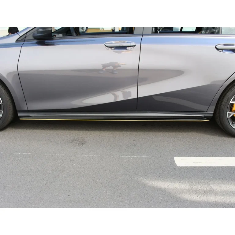 Gac Empow Side Skirts Gloss Black Installed