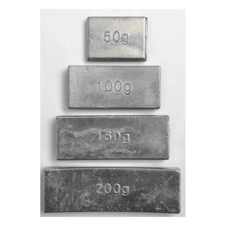 Lead adhesive truck wheel weight blocks of 50g, 100g, 150g and 200g