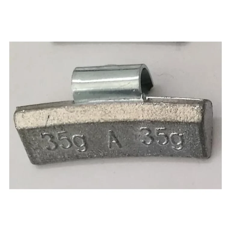 Lead clip-on wheel weight for alloy rims, 35g alloy type