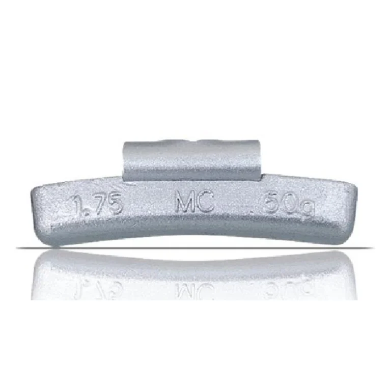 Lead clip-on wheel weight, MC type, ounce sizing