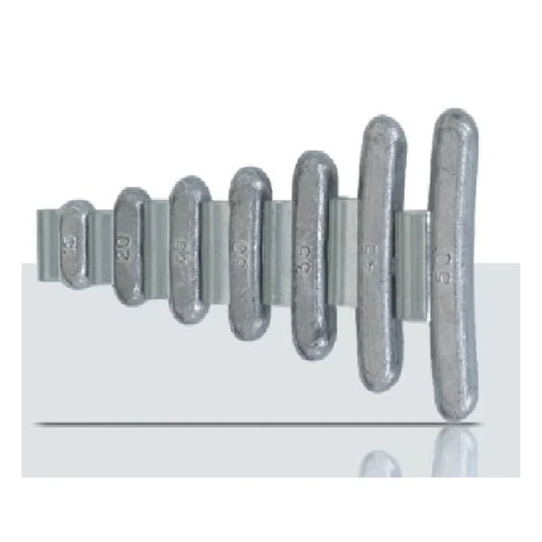 Range of lead clip-on wheel weights, A6 profile