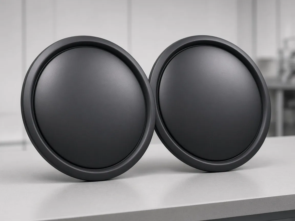 Matte black aero wheel covers for 19 inch EV wheels