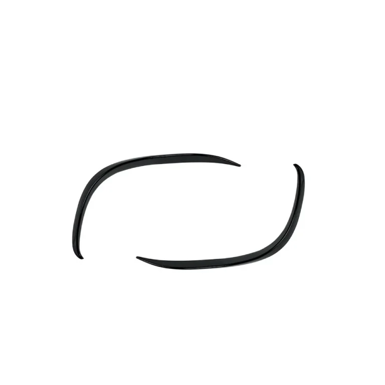 Mercedes C Class W205 Front Canards Grille Trim Canards Piano Black