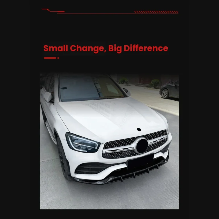 Mercedes Glc X253 Front Lip Installed Side View