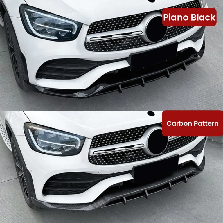 Mercedes Glc X253 Front Lip Piano Black Vs Carbon Installed