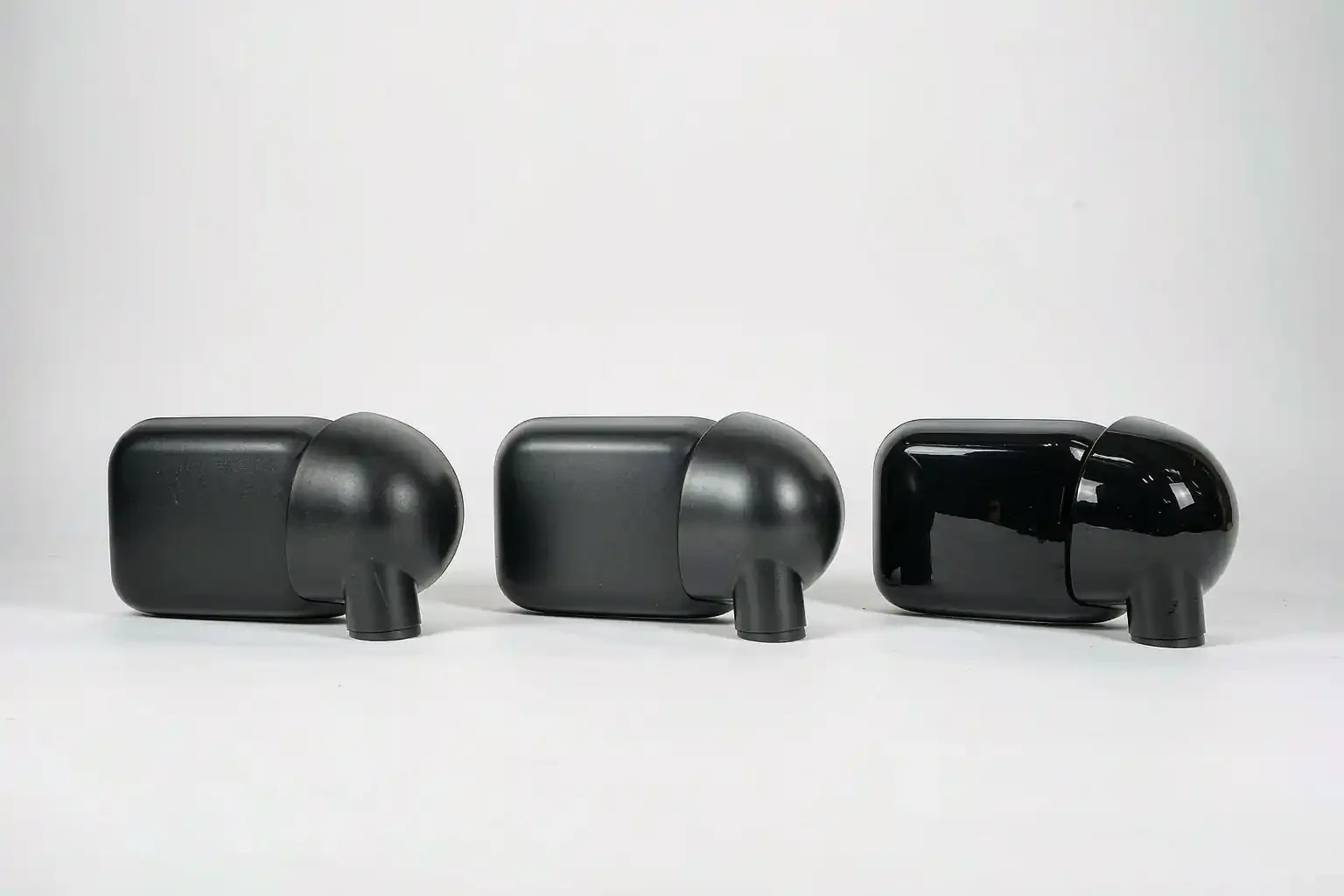 Tooling & Sampling 5 Three mirror covers in matte, satin and gloss black