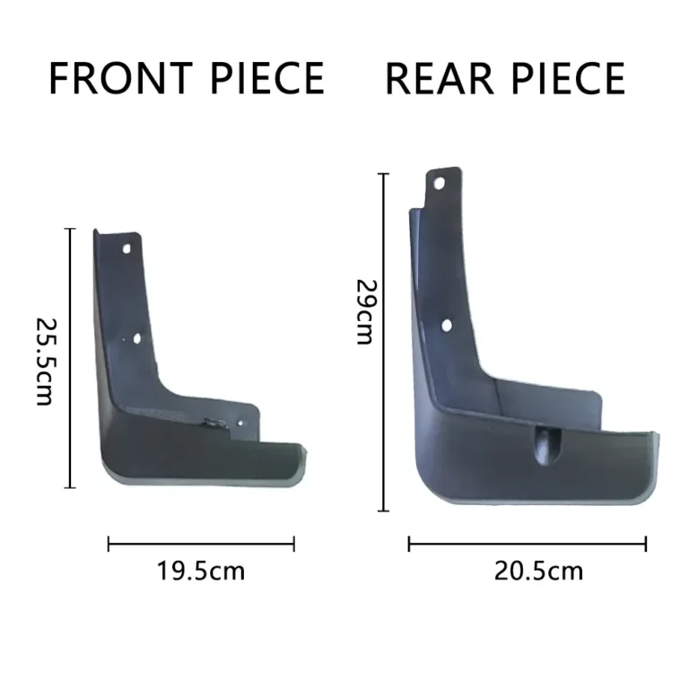 Mitsubishi Mud Flaps - moulded PP mud flap set