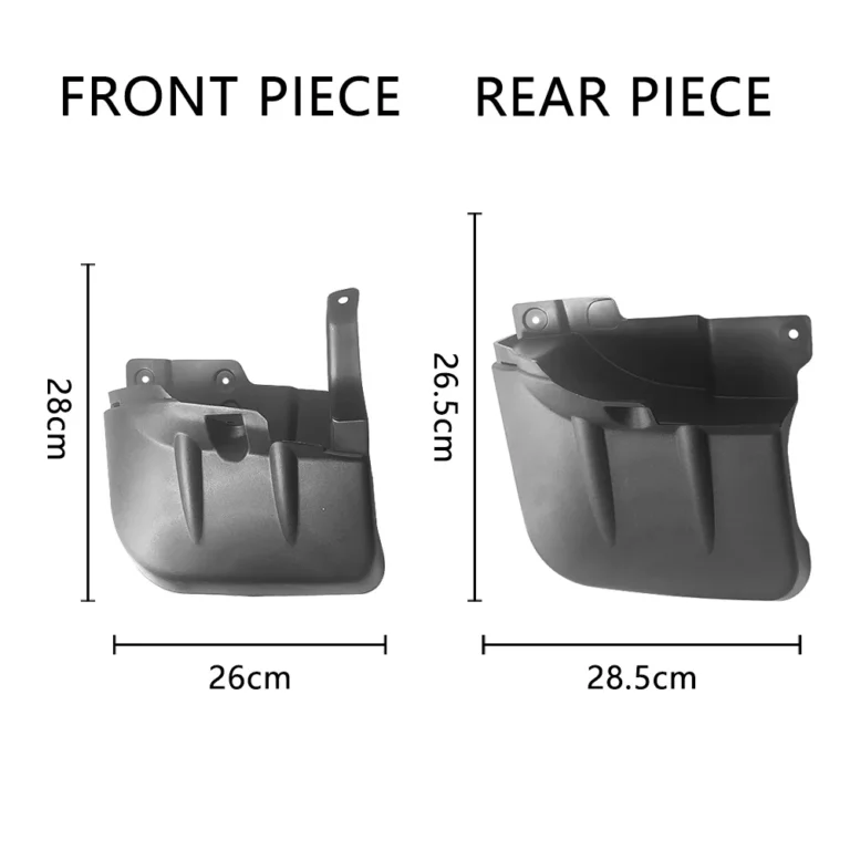 Mitsubishi Mud Flaps - moulded PP mud flap set