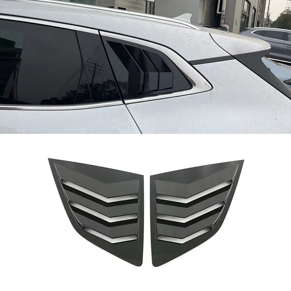 BYD Seal U DM-i ABS Trim Parts Carbon Pattern & Gloss Black 5 Gloss black rear quarter window louvers on BYD Seal U DM-i