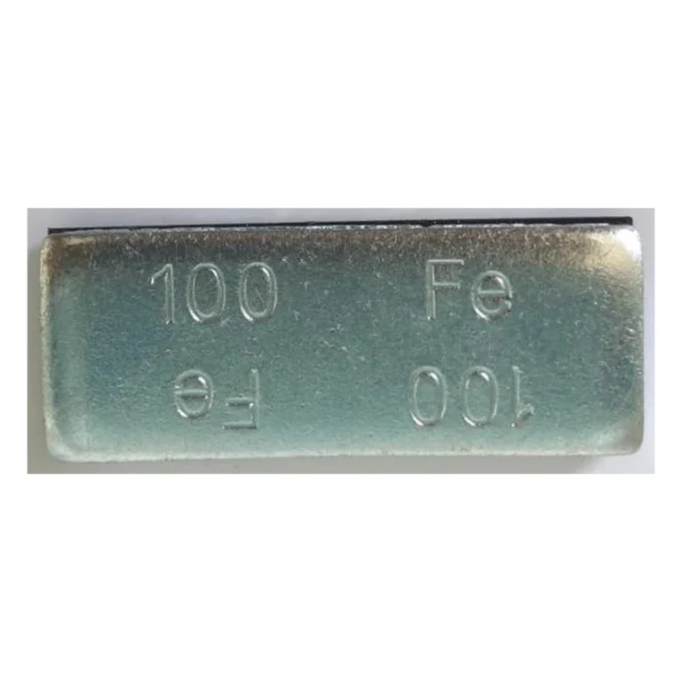 Zinc plated 100g steel adhesive truck wheel weight block