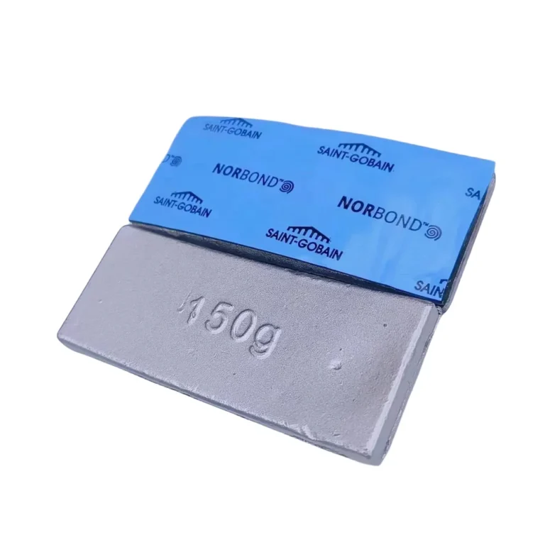 150g single steel adhesive truck wheel weight block with blue tape