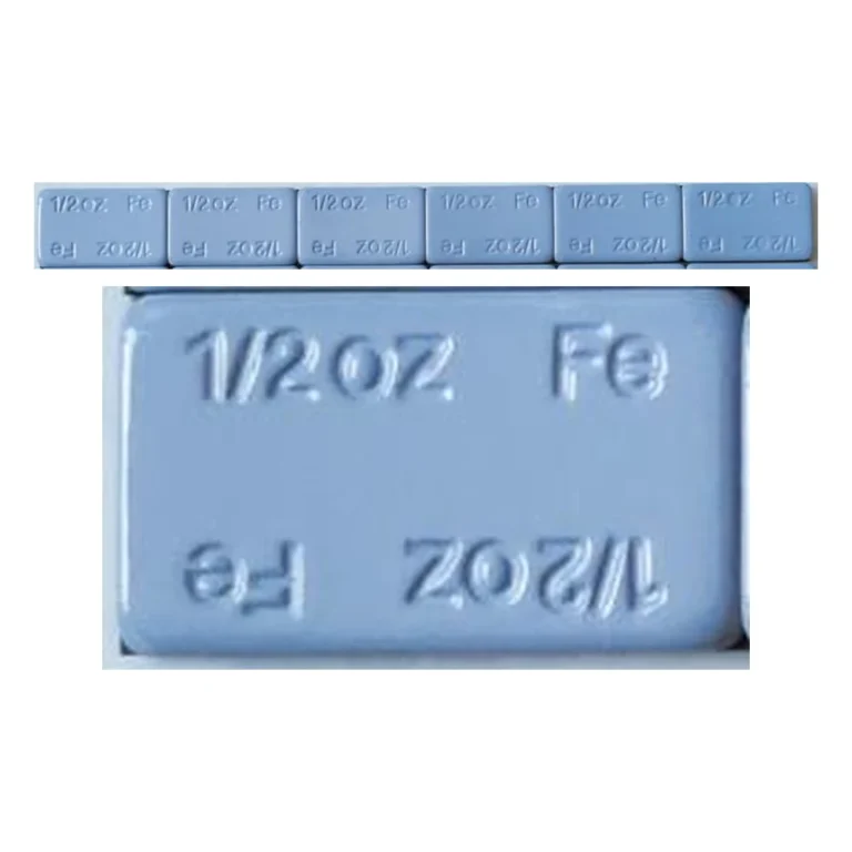 2 oz x 6 steel adhesive wheel weight strip with 4 mm radius segments