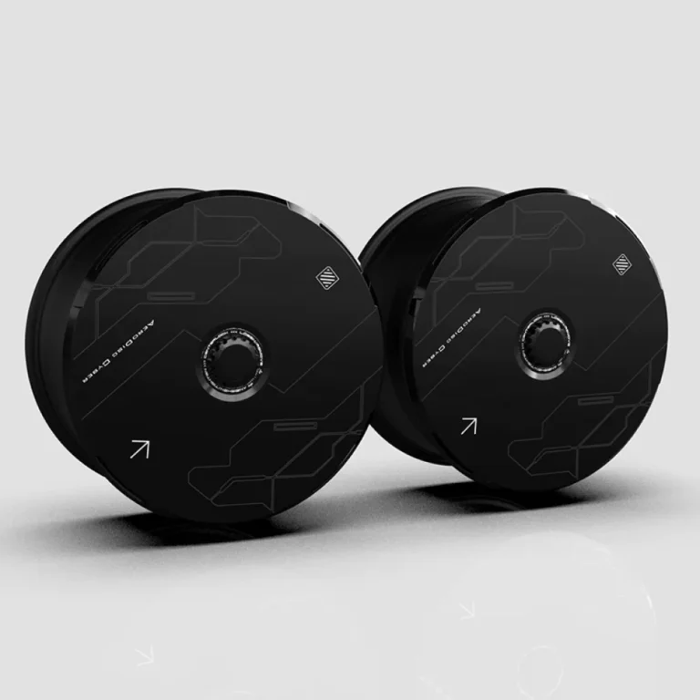 Black cyber wheel cover with arrow print, style 0413