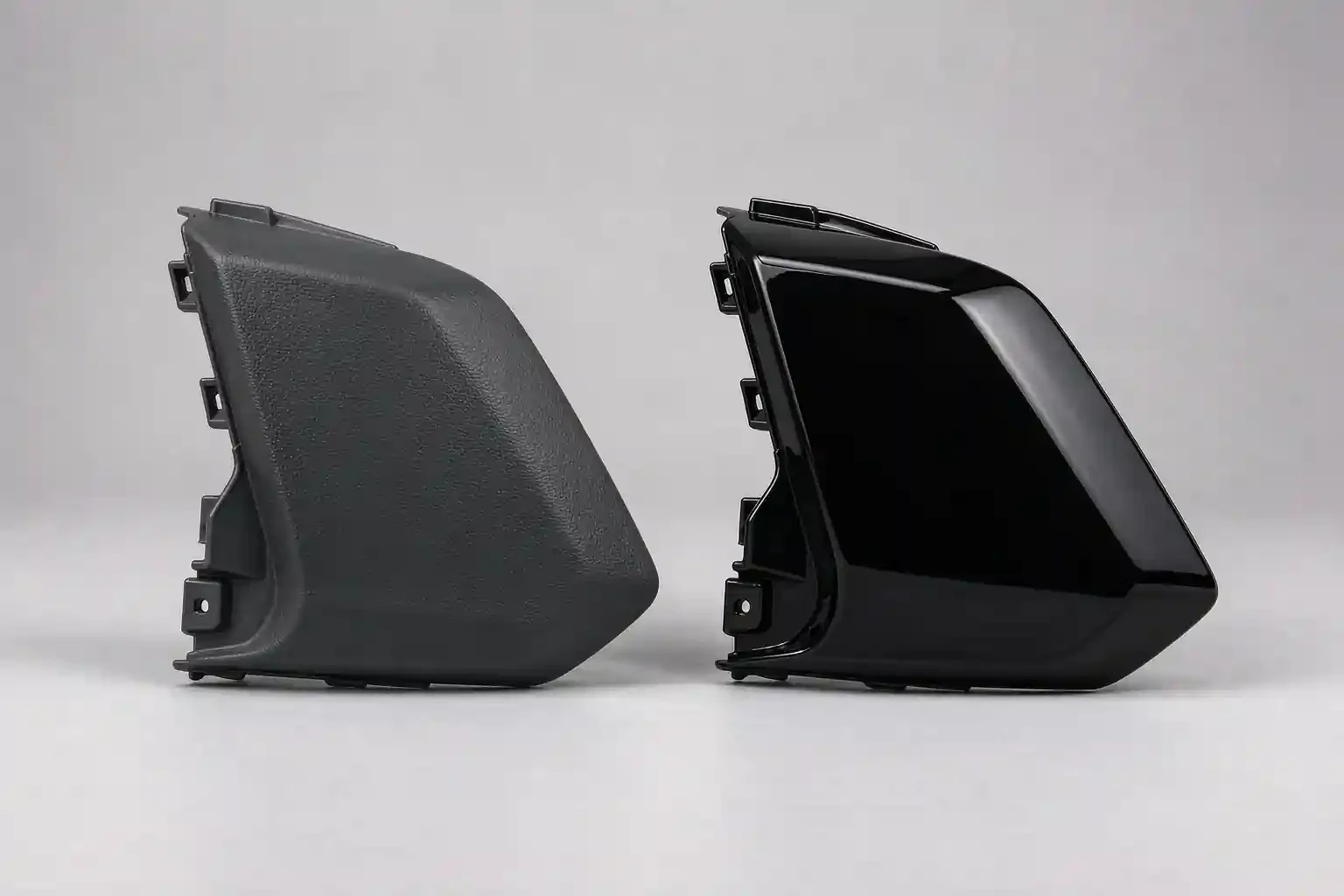 The same exterior cover in textured molded-in color and painted gloss black