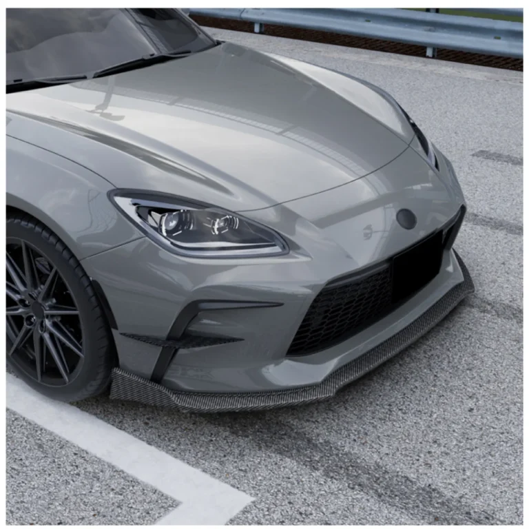 Toyota Gr86 2022 Front Lip Splitter Installed Side View