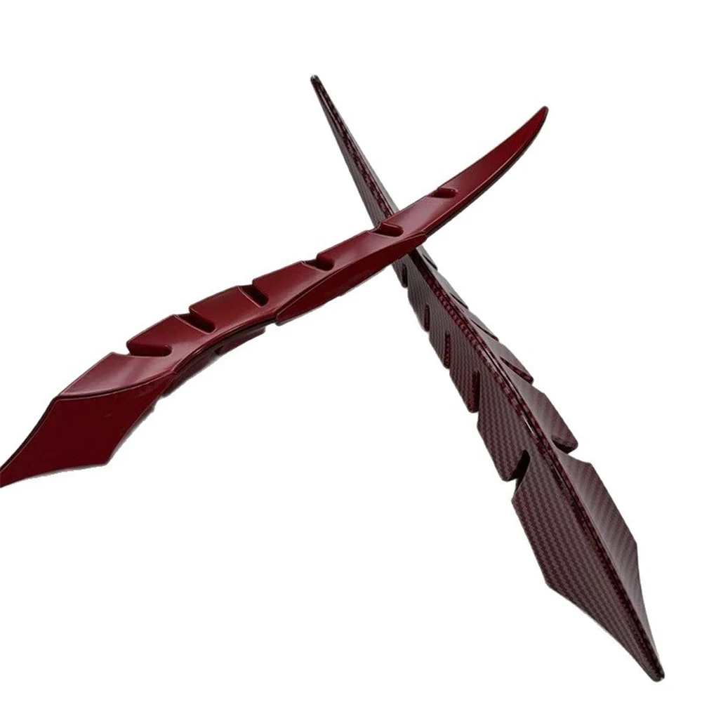 Universal Car Roof Dragon Horn Decoration, ABS, 6 Finishes 8 Pair of red roof horn decorations