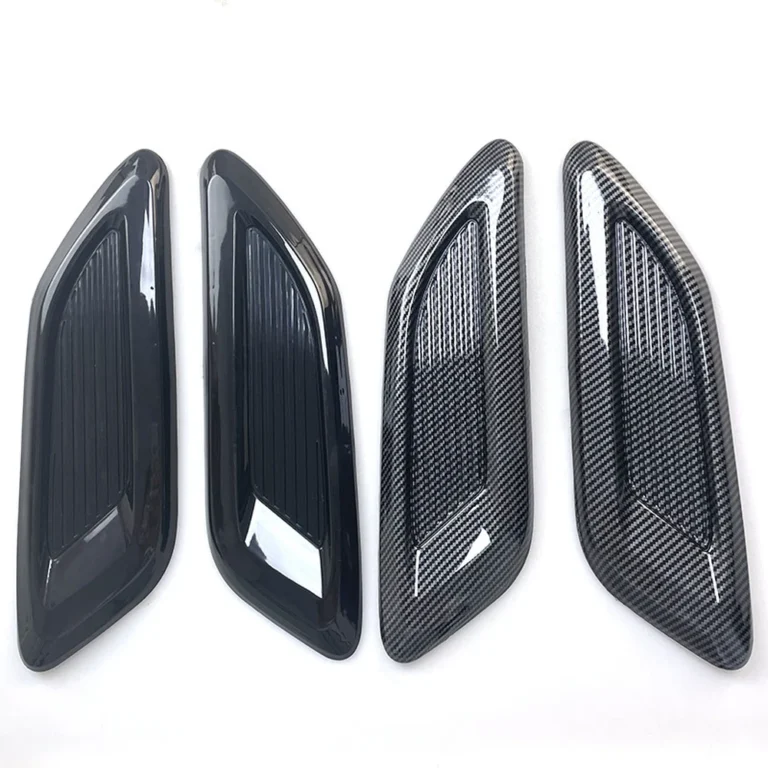 Universal Car Side Vent Trim Black And Carbon Pattern Options