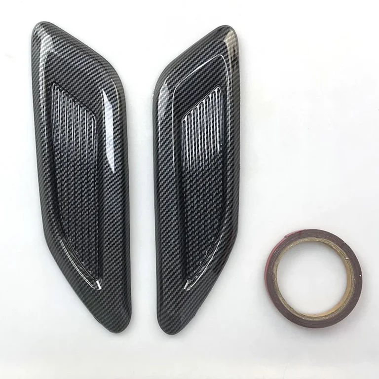 Universal Car Side Vent Trim Carbon Fibre Pattern With 3M Tape