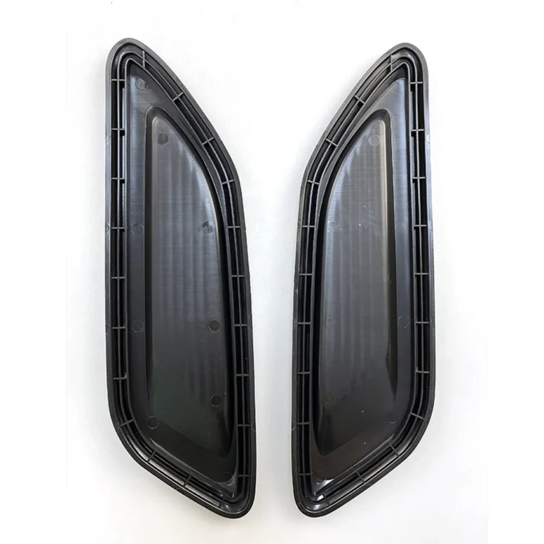 Universal Car Side Vent Trim Gloss Black Pair Rear View