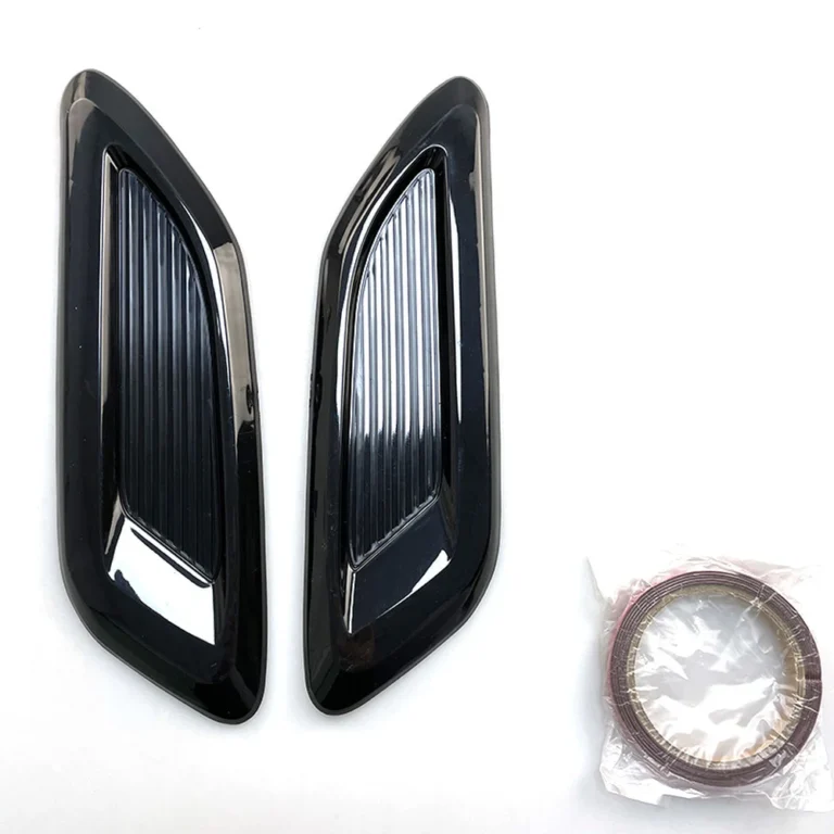 Universal Car Side Vent Trim Gloss Black With 3M Tape