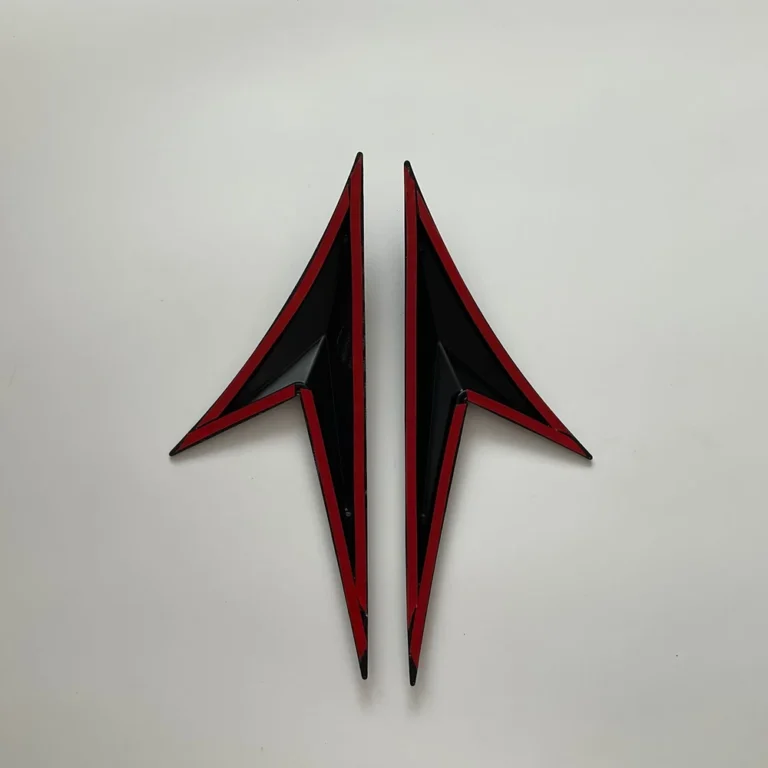Universal Fender Side Emblem Trim Adhesive Back