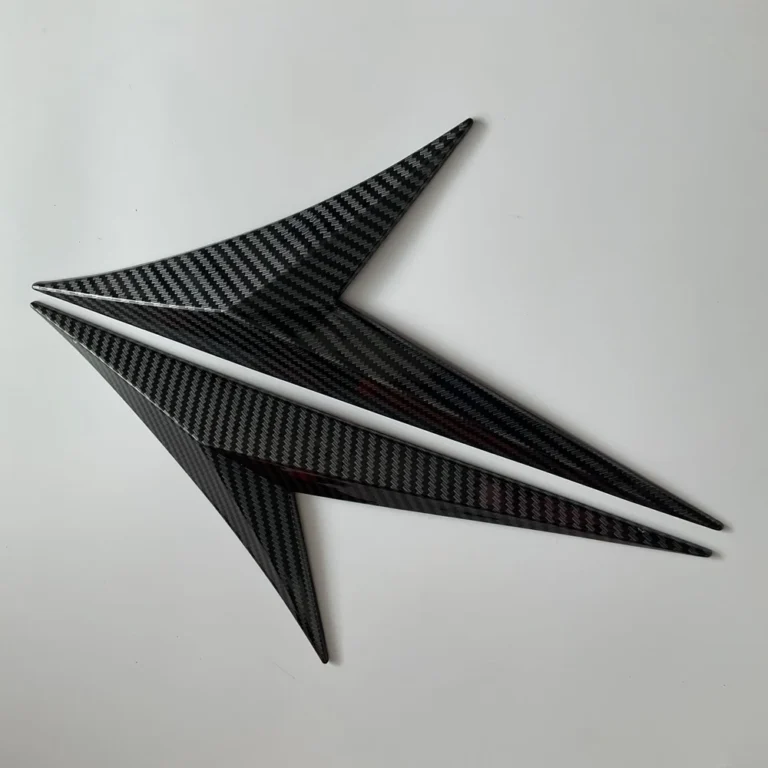 Universal Fender Side Emblem Trim Carbon Pair Side