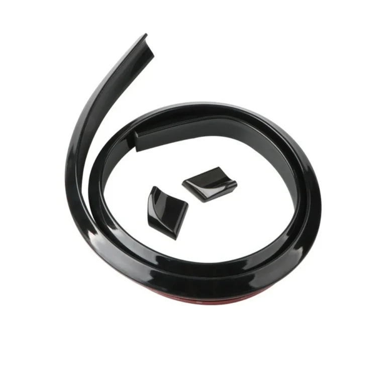 alerón universal flexible para el borde del maletero negro brillante rollo