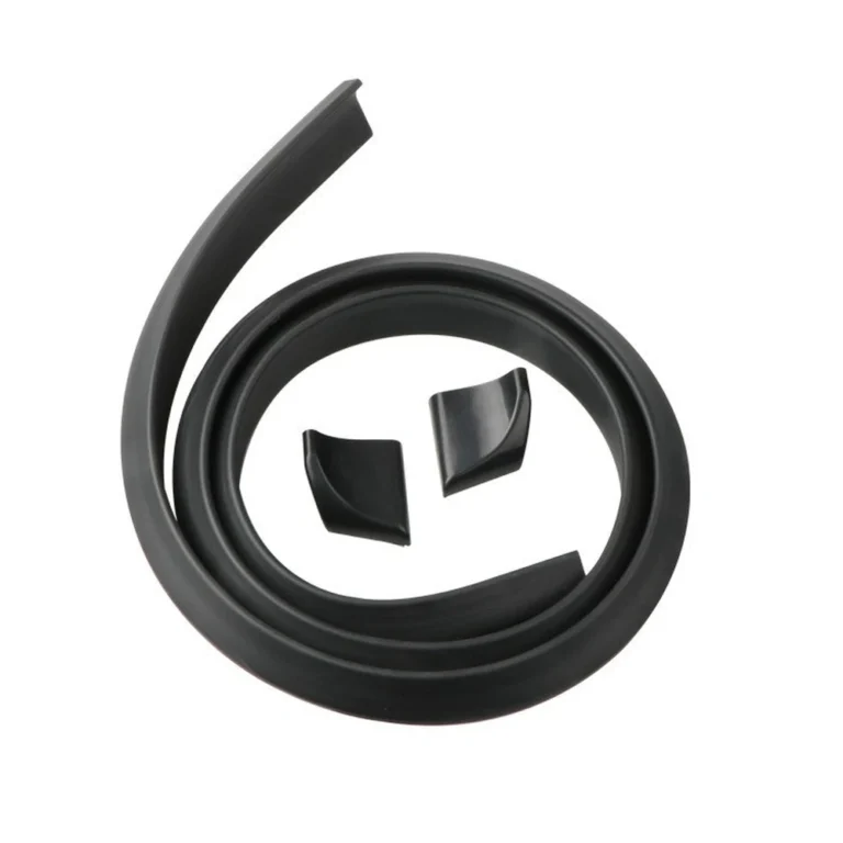 alerón universal flexible para el borde del maletero negro mate rollo