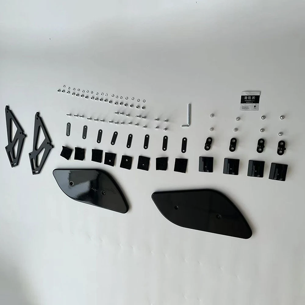Spoiler brackets, end plates and mounting hardware kit