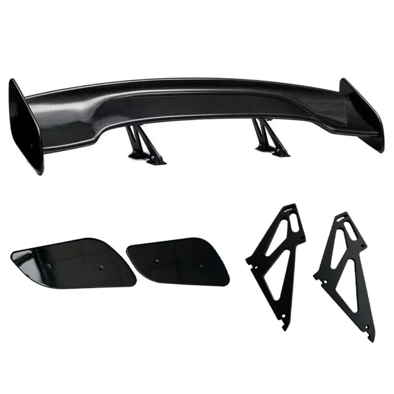 Universal Gt Wing Rear Spoiler Set With End Plates And Brackets