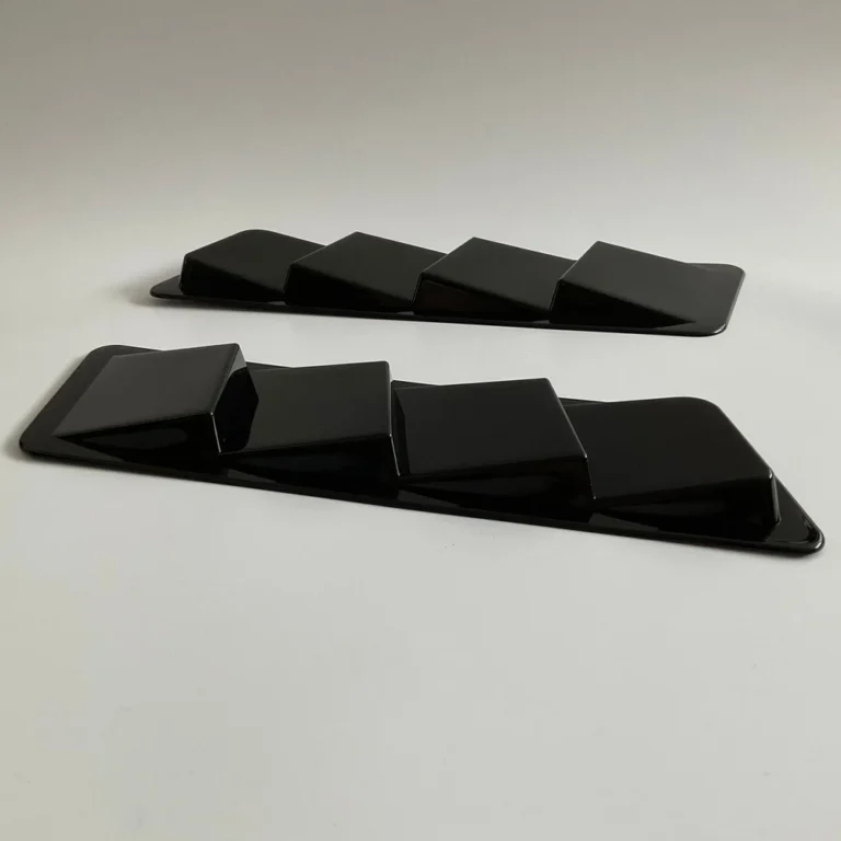 Universal Hood Scoop Fender Vent Set Gloss Black Side Vents Pair