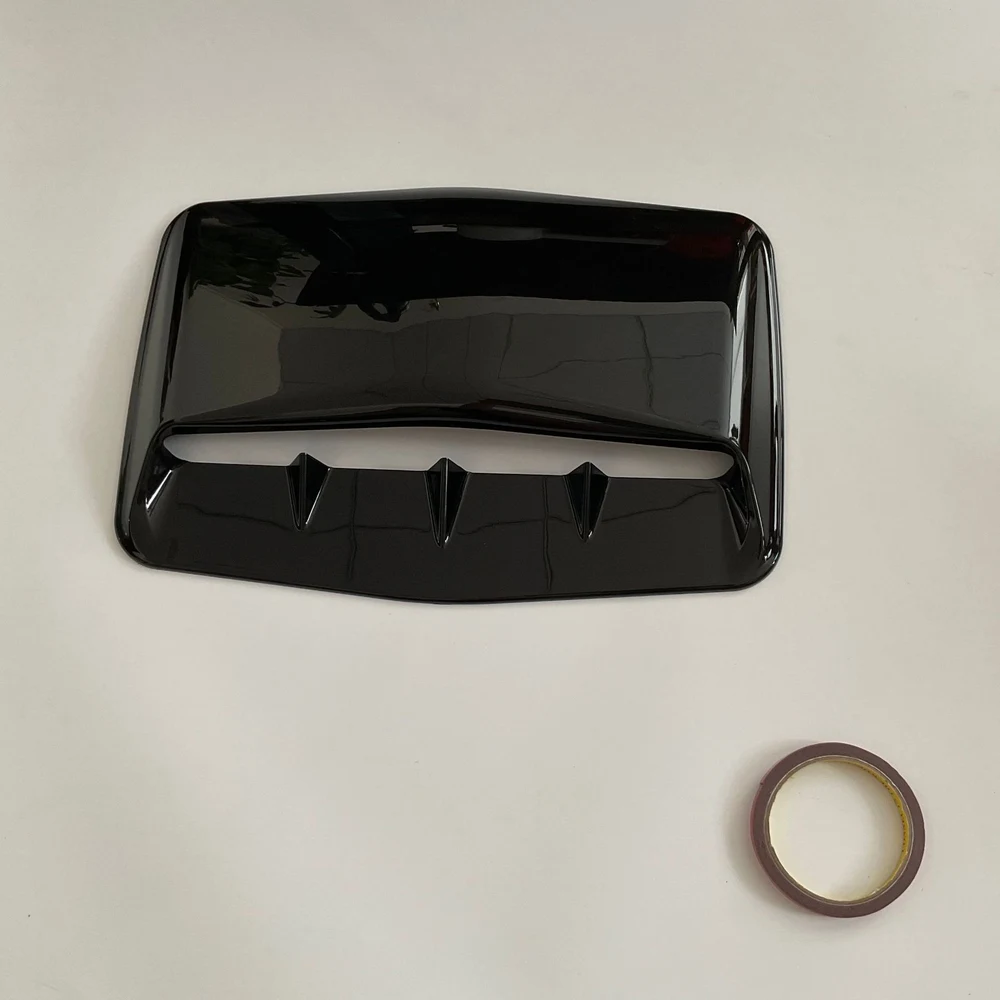 Hood scoop with double-sided adhesive tape roll