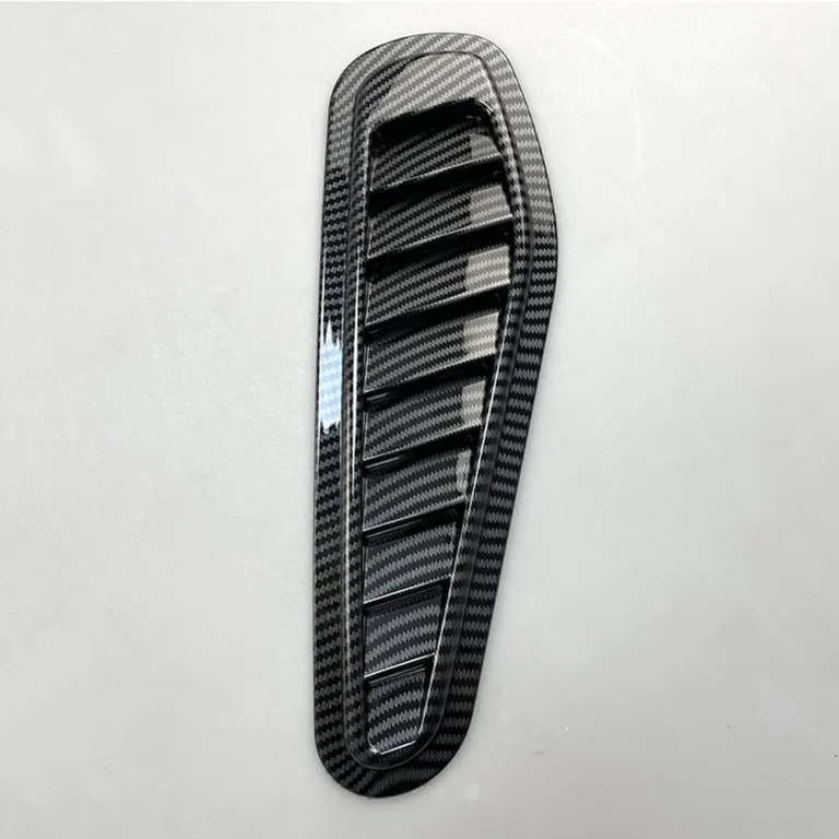 Universal Hood Side Vent Louvers Carbon Black Single
